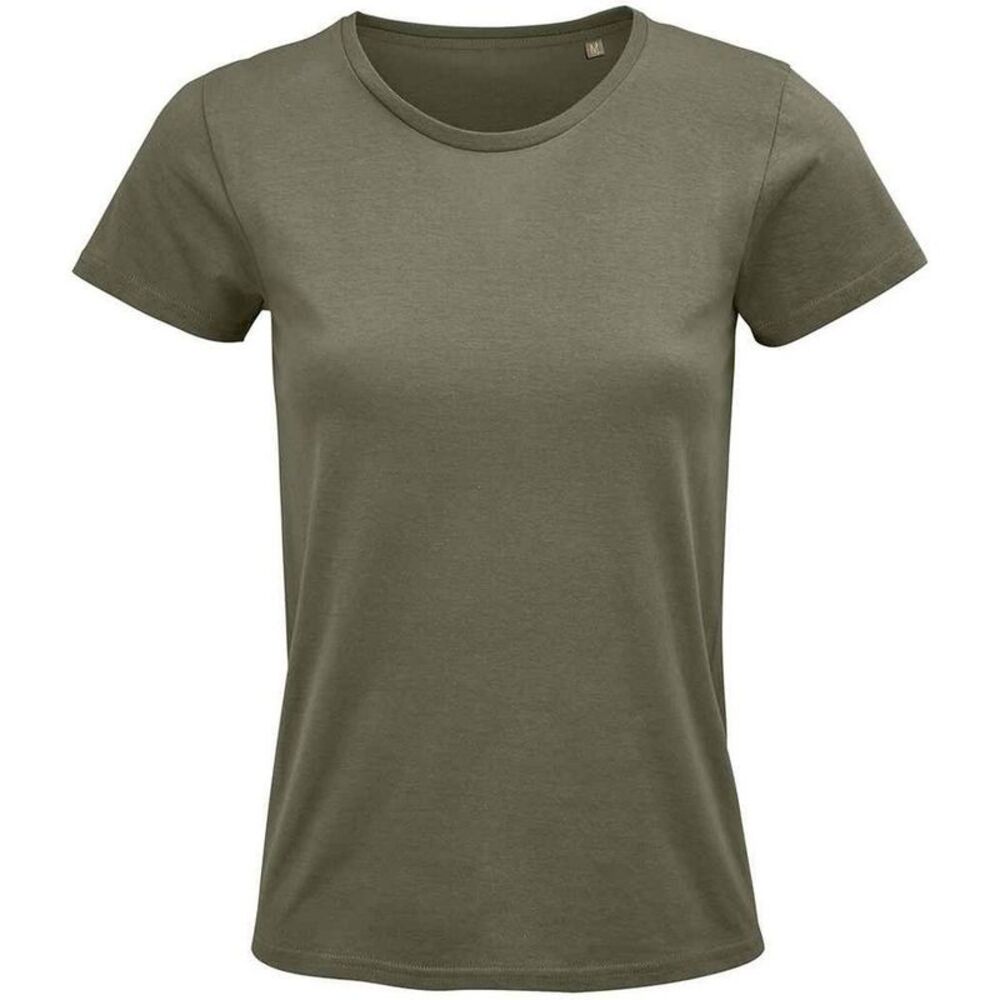 SOLS Womens/Ladies Crusader T-Shirt / Khaki